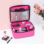 Borsa per cosmetici Borsa per il lavaggio semplice di grande capacità Borsa per cosmetici portatile impermeabile da viaggio, Net Pocket, Pocket