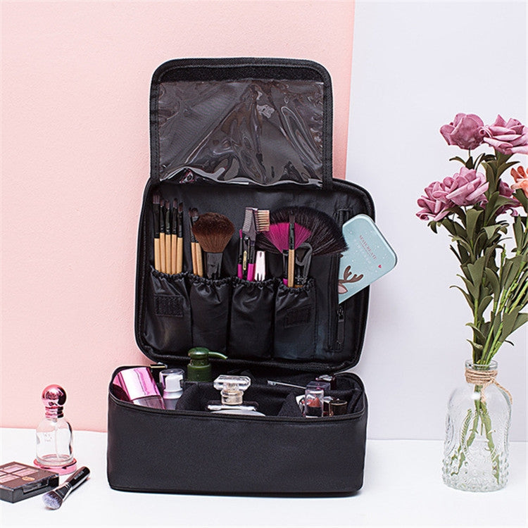 Borsa per cosmetici Borsa per il lavaggio semplice di grande capacità Borsa per cosmetici portatile impermeabile da viaggio, Net Pocket, Pocket