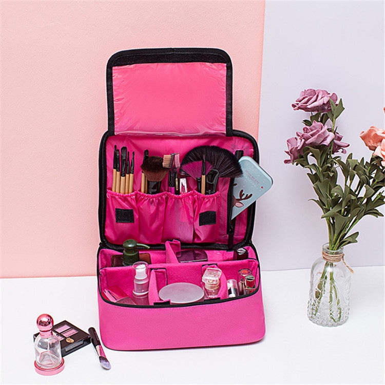 Borsa per cosmetici Borsa per il lavaggio semplice di grande capacità Borsa per cosmetici portatile impermeabile da viaggio, Net Pocket, Pocket