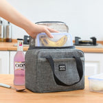 2 sacchetti per il pranzo impermeabili Oxford da viaggio necessari per picnic, per la cena, per alimenti