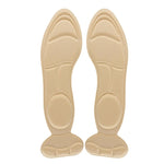 2 paia di inserti imbottiti 8D sul tallone posteriori antiscivolo traspiranti per soletta per scarpe con tacco alto