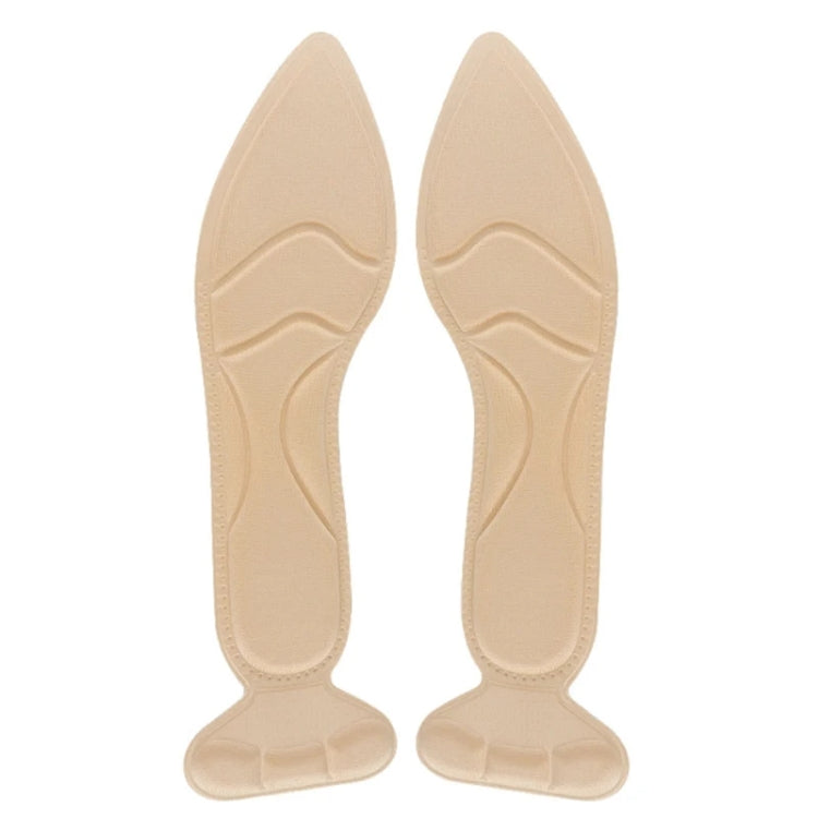 2 paia di inserti imbottiti 8D sul tallone posteriori antiscivolo traspiranti per soletta per scarpe con tacco alto