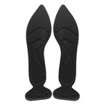 2 paia di inserti imbottiti 8D sul tallone posteriori antiscivolo traspiranti per soletta per scarpe con tacco alto