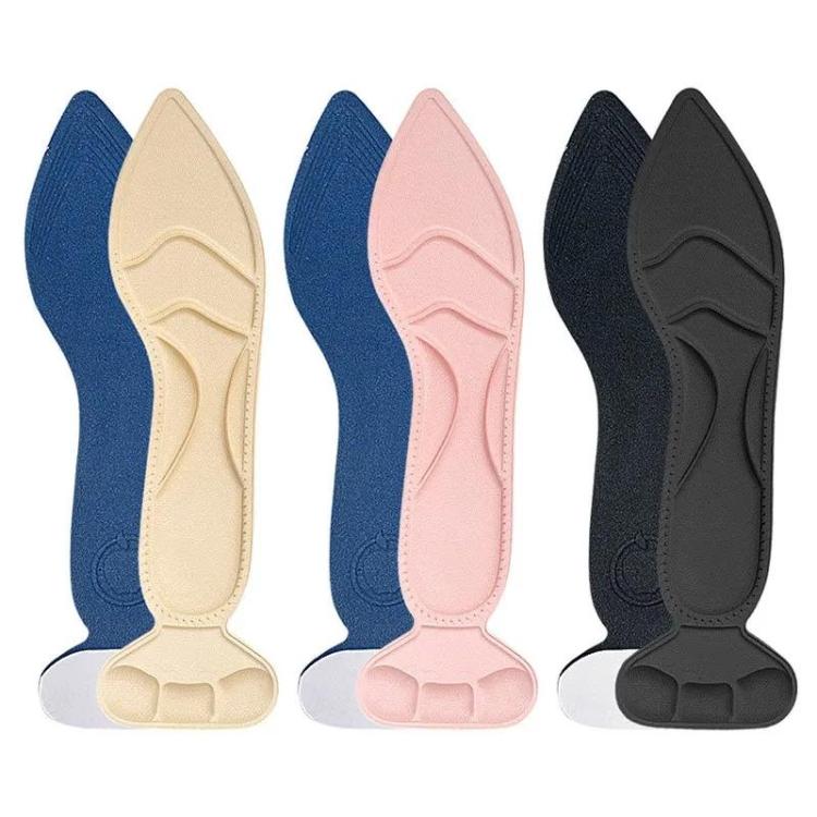 2 paia di inserti imbottiti 8D sul tallone posteriori antiscivolo traspiranti per soletta per scarpe con tacco alto