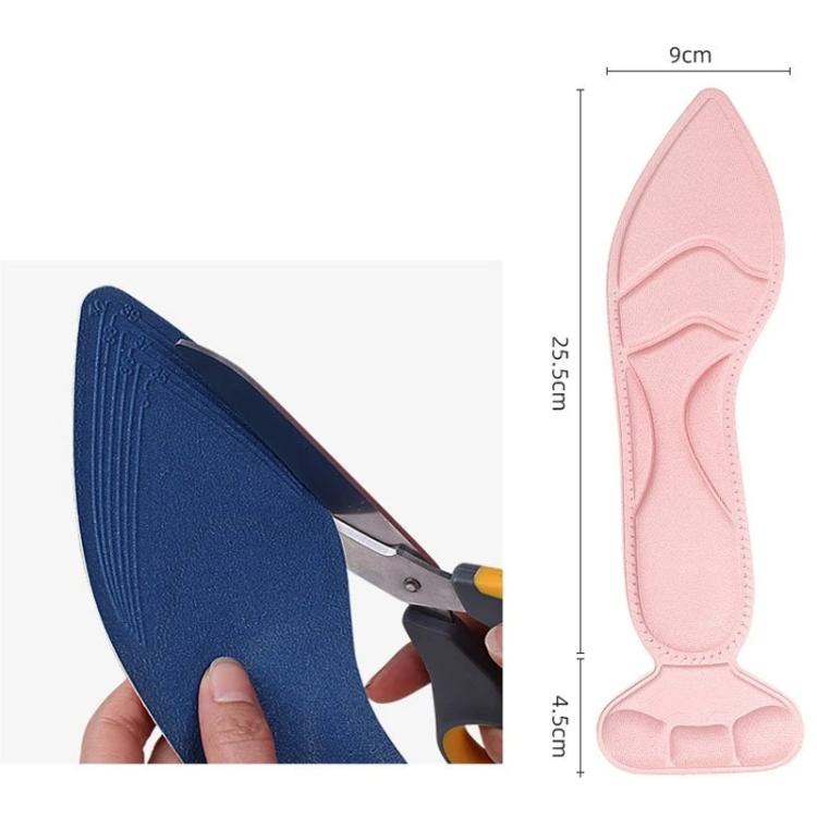 2 paia di inserti imbottiti 8D sul tallone posteriori antiscivolo traspiranti per soletta per scarpe con tacco alto