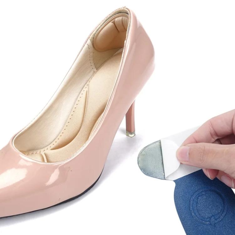 2 paia di inserti imbottiti 8D sul tallone posteriori antiscivolo traspiranti per soletta per scarpe con tacco alto