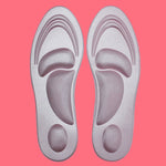 Un paio di cuscinetti per scarpe con tacco alto in spugna sportiva 4D per soletta morbida per sollievo dal dolore per donna