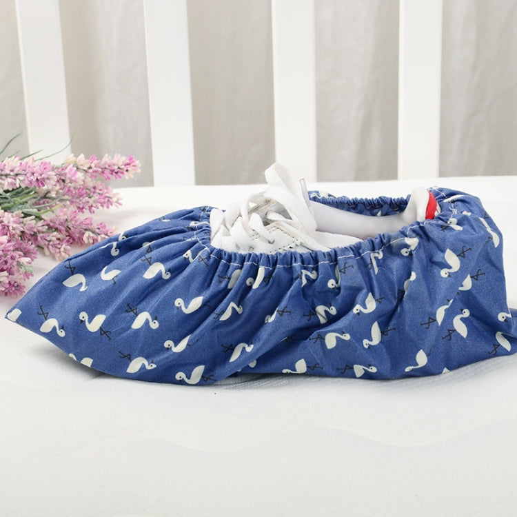 Copriscarpe elastici riutilizzabili addensati da 2 paia Copriscarpe antiscivolo per interni domestici Copriscarpe impermeabili antipolvere fenicottero