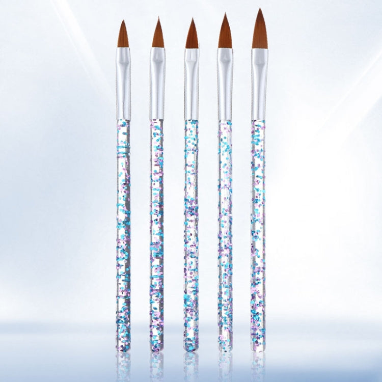 3 pezzi di pennello per nail art in cristallo, gel UV, per costruire pittura, penna a punteggiatura, suggerimenti per intaglio, strumenti per salone di manicure