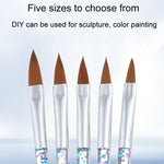 Set 3 pennelli nail art per gel UV e pittura unghie