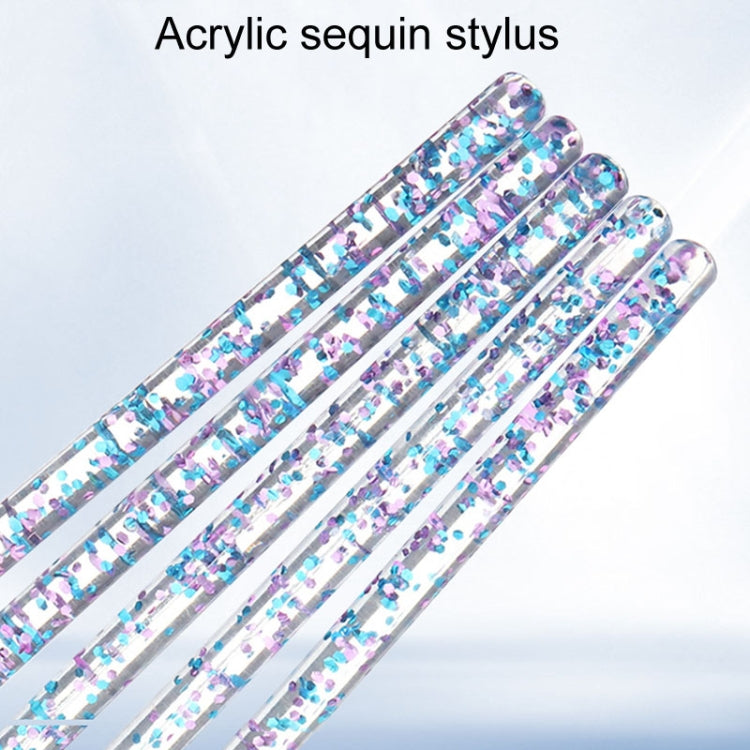 3 pezzi di pennello per nail art in cristallo, gel UV, per costruire pittura, penna a punteggiatura, suggerimenti per intaglio, strumenti per salone di manicure