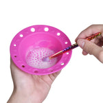 Strumenti di bellezza Vassoio per pennelli in silicone Pennello per trucco Ciotola speciale per la pulizia