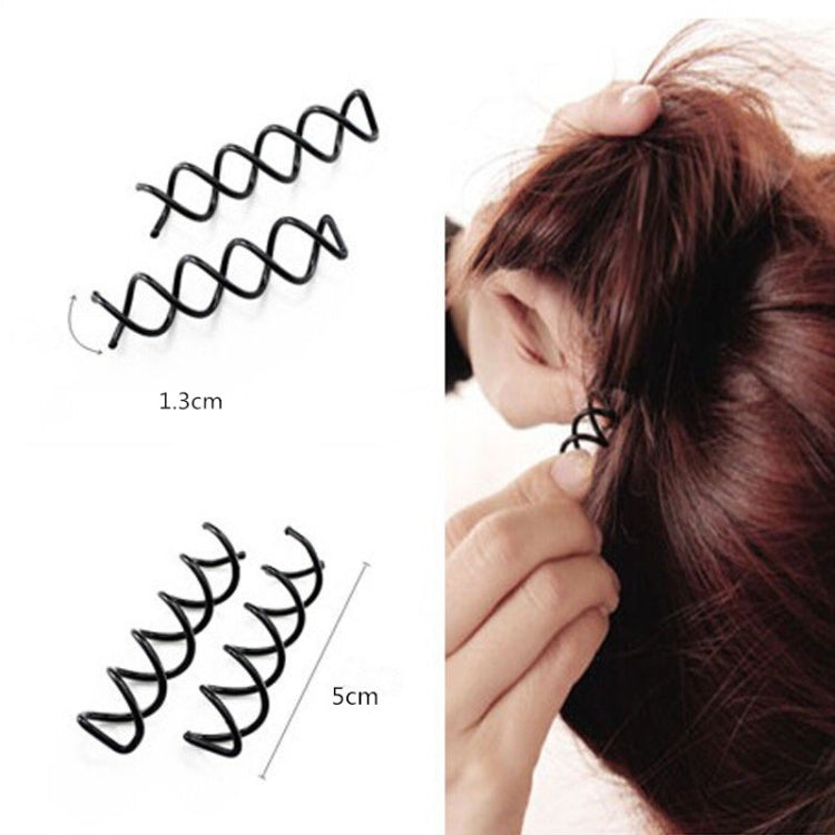 50 pezzi Accessori per capelli a spirale per capelli Forcina a spirale Mandrino Testa a forcina Y Fascia rotonda a forma di perno