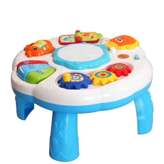 Tamburi a mano con illuminazione multifunzione, giocattoli musicali elettrici per bambini