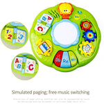 Tamburi a mano con illuminazione multifunzione, giocattoli musicali elettrici per bambini