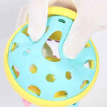 Giocattolo educativo precoce con manubri a sonaglino a mano con ape in cartone animato in gomma morbida per giocattolo per bambini con campanello a mano per bambini, Bee Dumbbell