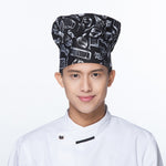 Cappello da chef della caffetteria dell'hotel Cappello con stampa anti-fouling selvaggia, One Size