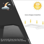 Lampada solare da esterno 36 LED 280 lumen con sensore