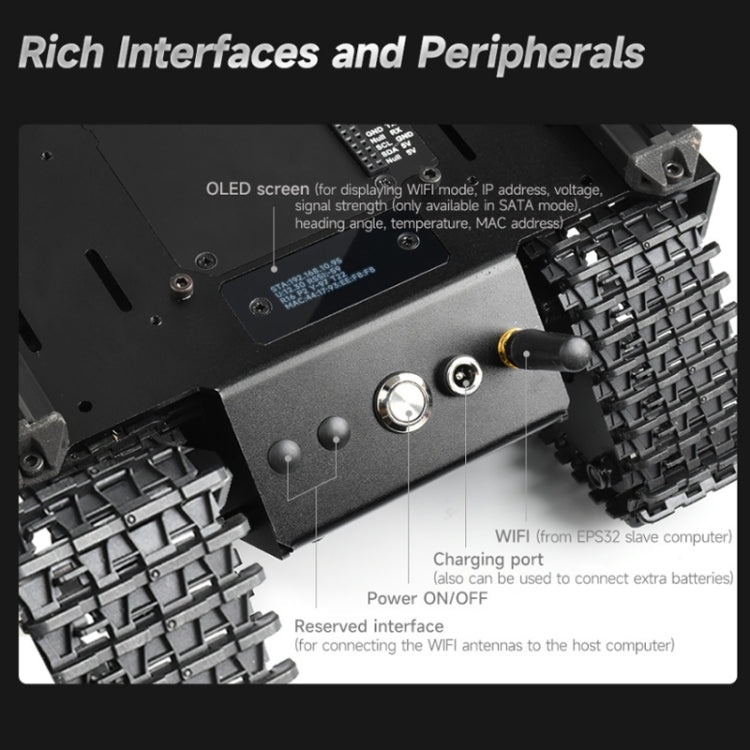 Waveshare 24019 UGV cingolato fuoristrada espandibile