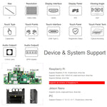 Touchscreen circolare 5 pollici 10 punti HDMI Waveshare IPS