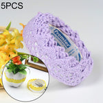 5 pezzi di tessuto di pizzo di cotone bianco all'uncinetto nastro di nastro adesivo in maglia adesivo decorazione artigianale forniture di cancelleria