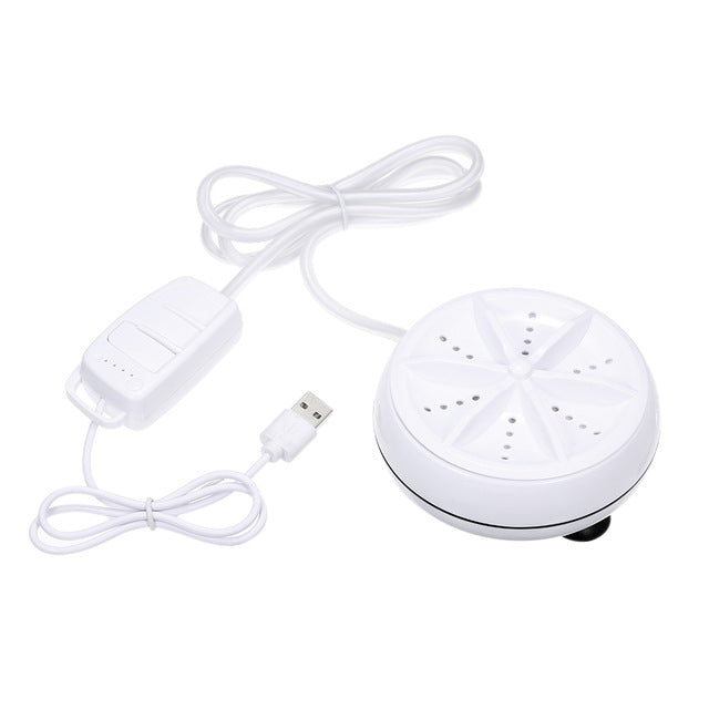 Mini lavatrice portatile a turbina ad ultrasuoni per vestiti, mini lavatrice con cavo USB, comoda per i viaggi, 3 in 1, 2 in 1