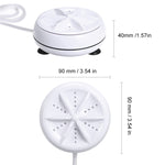 Mini lavatrice portatile a turbina ad ultrasuoni per vestiti, mini lavatrice con cavo USB, comoda per i viaggi, 3 in 1, 2 in 1