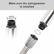 Soffione doccia pressurizzato a risparmio idrico portatile in ABS da cucina per bagno, Pressurization Shower Head