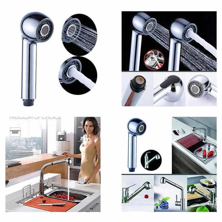 Soffione doccia pressurizzato a risparmio idrico portatile in ABS da cucina per bagno, Pressurization Shower Head