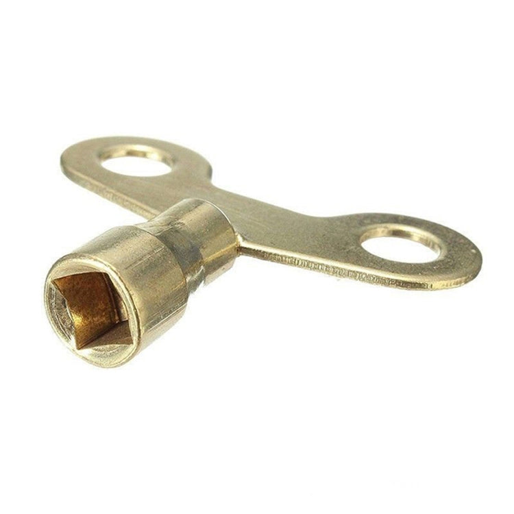 Chiave per rubinetto da 5 pezzi Chiave per rubinetto con presa in ottone massiccio per radiatore Impianto idraulico Drenaggio Foro quadrato, Inner Diameter 6.25 mm
