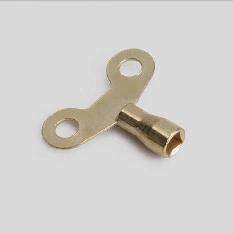 Chiave per rubinetto da 5 pezzi Chiave per rubinetto con presa in ottone massiccio per radiatore Impianto idraulico Drenaggio Foro quadrato, Inner Diameter 6.25 mm
