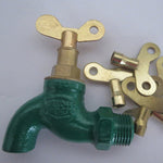 Chiave per rubinetto da 5 pezzi Chiave per rubinetto con presa in ottone massiccio per radiatore Impianto idraulico Drenaggio Foro quadrato, Inner Diameter 6.25 mm
