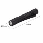 Mini torcia a clip con penna a forma di penna a LED potente, 9.1cm, 13.3cm