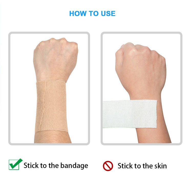 Benda elastica autoadesiva per lo sport, 450 x 2.5cm, 450 x 5cm, 450 x 7.5cm, 450 x 10cm