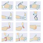 Benda elastica autoadesiva per lo sport, 450 x 2.5cm, 450 x 5cm, 450 x 7.5cm, 450 x 10cm