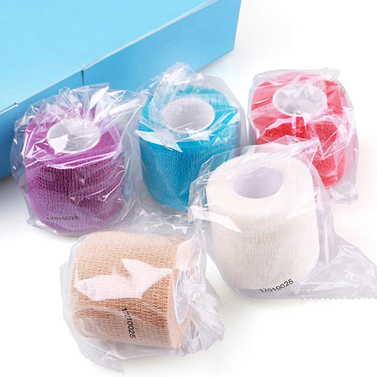 Benda elastica autoadesiva per lo sport, 450 x 2.5cm, 450 x 5cm, 450 x 7.5cm, 450 x 10cm