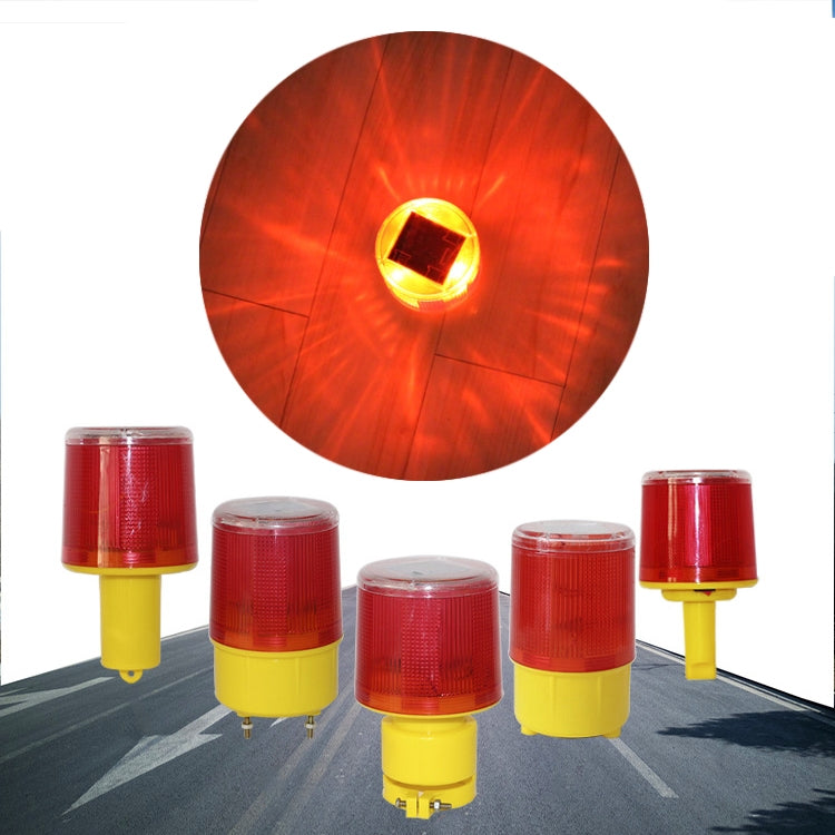 Avviso solare notturno Avviso di sicurezza per la costruzione Avviso di luci flash Luce di segnalazione, Screw (Red), Sleeve (Red), Slim handle (Red), Magnet (Red), Crude (Red)