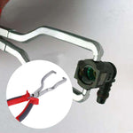 Pinza per smontaggio connettore rapido per tubo benzina in acciaio Strumenti di riparazione auto, Steel Gasoline Pipe Pliers