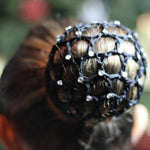 20 pezzi bellissimi diamanti copertura per chignon snood retina per capelli da donna balletto danza pattinaggio accessori per copricapo, Navy blue, Pink, Red, Green, Magenta