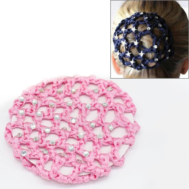 20 pezzi bellissimi diamanti copertura per chignon snood retina per capelli da donna balletto danza pattinaggio accessori per copricapo, Navy blue, Pink, Red, Green, Magenta