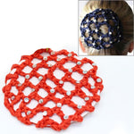 20 pezzi bellissimi diamanti copertura per chignon snood retina per capelli da donna balletto danza pattinaggio accessori per copricapo, Navy blue, Pink, Red, Green, Magenta