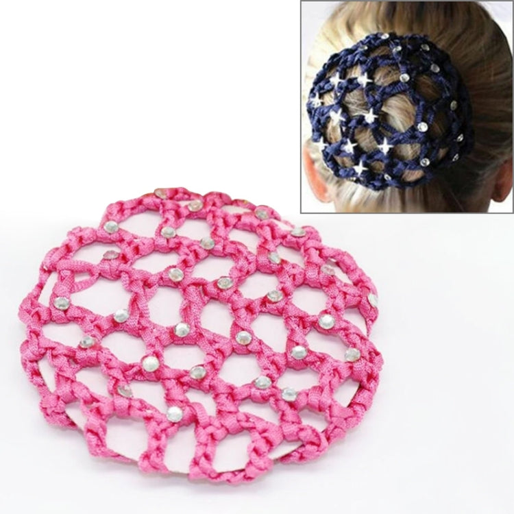 20 pezzi bellissimi diamanti copertura per chignon snood retina per capelli da donna balletto danza pattinaggio accessori per copricapo, Navy blue, Pink, Red, Green, Magenta