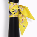 Sciarpa piccola da donna con lettera Tarocchi, larghezza: 6,2 cm, A, B, C, D, E, F, G, H, I, J, K, L, M, N, O, P, Q, R, S, T, U, V, W, X, Y, Z