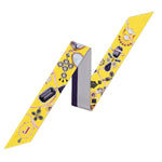 Sciarpa piccola da donna con lettera Tarocchi, larghezza: 6,2 cm, A, B, C, D, E, F, G, H, I, J, K, L, M, N, O, P, Q, R, S, T, U, V, W, X, Y, Z