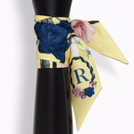 Sciarpa piccola da donna con lettera Tarocchi, larghezza: 6,2 cm, A, B, C, D, E, F, G, H, I, J, K, L, M, N, O, P, Q, R, S, T, U, V, W, X, Y, Z