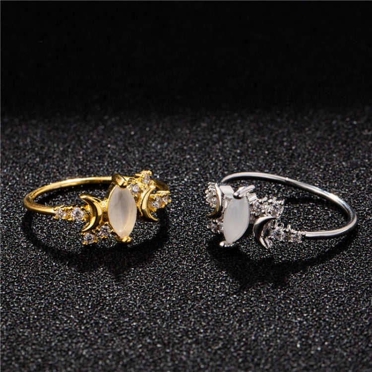 Anello opale bianco Anelli di fidanzamento con cristalli da donna, 10, 11, 5, 6, 7, 8, 9