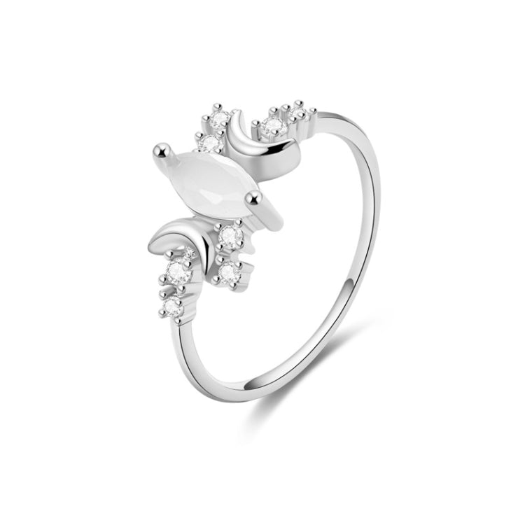 Anello opale bianco Anelli di fidanzamento con cristalli da donna, 10, 11, 5, 6, 7, 8, 9