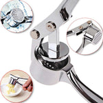 Macchina per purea di aglio spremiagrumi e zenzero in acciaio inossidabile portatile da cucina, Stainless Steel 3