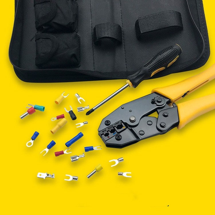 WXK-30JN Pinze a crimpare isolanti per terminali nudi pressati a freddo multifunzionali Set di utensili manuali per elettricisti, WXK-30JN