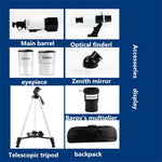70400 Telescopio astronomico Telescopio per visione notturna HD ad alta potenza, 70400